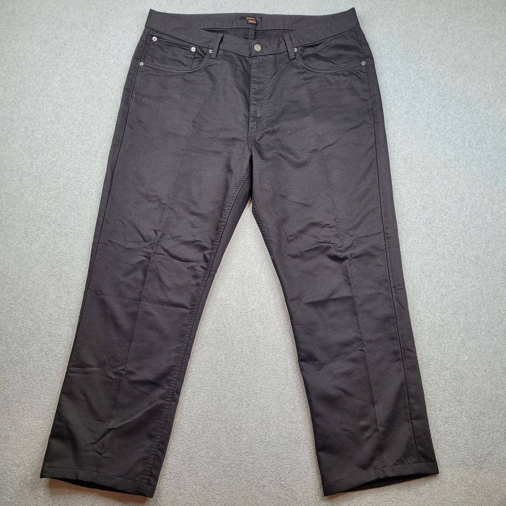 Quince Comfort Stretch Traveler Pants Mens 38x32 Black 5-Pocket Trousers